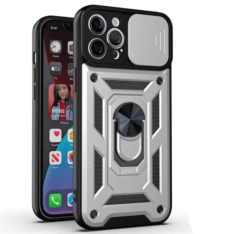 Armor Shockproof Magnetic Ring Stand Holder Case for Iphone 13 12 11 14 Pro Max X XR XS Max 12 13 Mini 7 8 plus 11Pro Back Cover