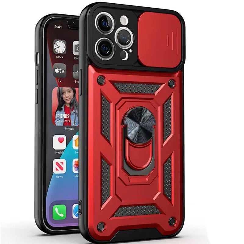 Armor Shockproof Magnetic Ring Stand Holder Case for Iphone 13 12 11 14 Pro Max X XR XS Max 12 13 Mini 7 8 plus 11Pro Back Cover