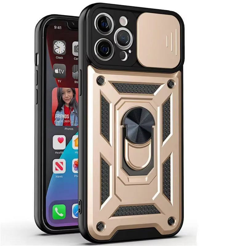Armor Shockproof Magnetic Ring Stand Holder Case for Iphone 13 12 11 14 Pro Max X XR XS Max 12 13 Mini 7 8 plus 11Pro Back Cover