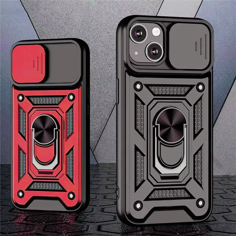 Armor Shockproof Magnetic Ring Stand Holder Case for Iphone 13 12 11 14 Pro Max X XR XS Max 12 13 Mini 7 8 plus 11Pro Back Cover