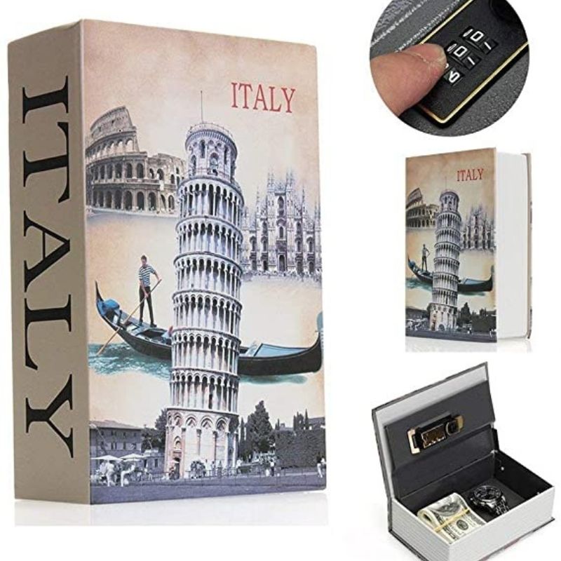 LUNE SECURITY™ | Mini coffre fort en forme de livre